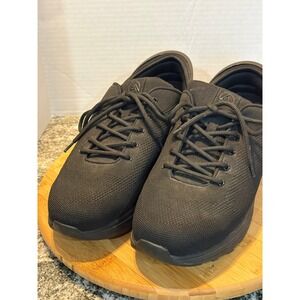 Zeba Hands Free Shoes Mens Black Mesh Sneakers Slip On Walking Trainers